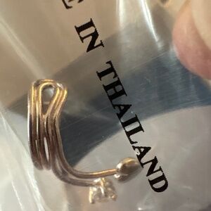 Sterling silver ear cuff